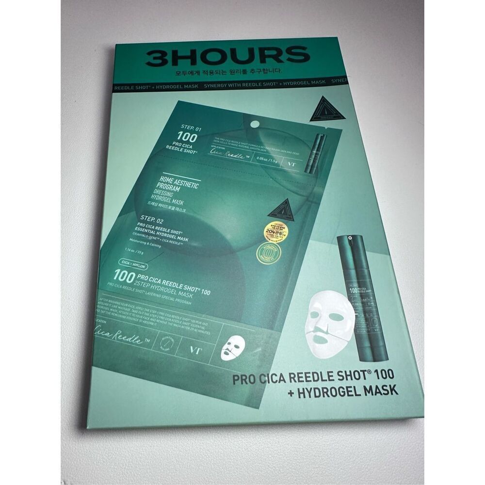 VT Pro Cica Reedle Shot 100 2Step Hydrogel Mask 1 Box/4 Pcs